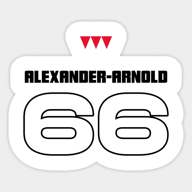Liverpool Trent Alexander-Arnold 66 Sticker by CazzApparel